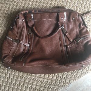 B Makowsky handbag large leather handbag
